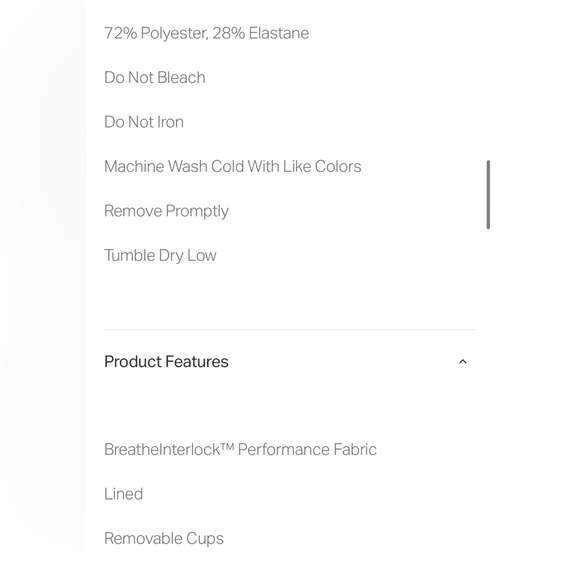 NEW Vuori Yosemite Bra Isle Blue Medium NWT - Picture 6 of 7